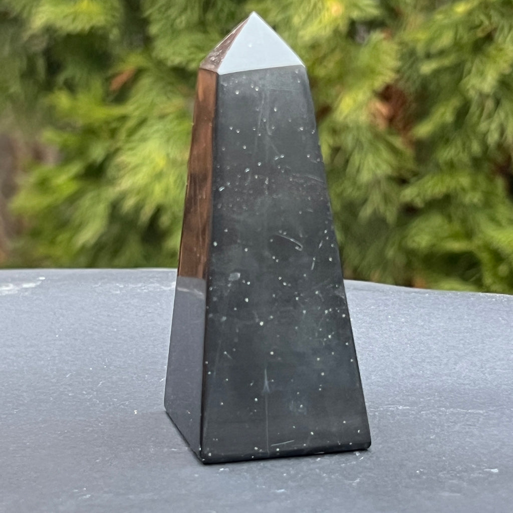 Obelisc onix negru model 1, pietre semipretioase - druzy.ro 3 