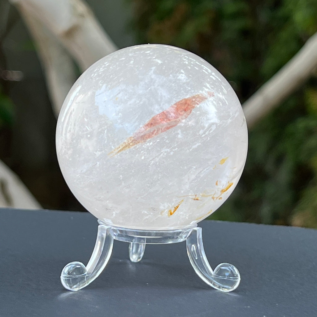 Sfera cuart rutilat model 4, druzy.ro, cristale 1