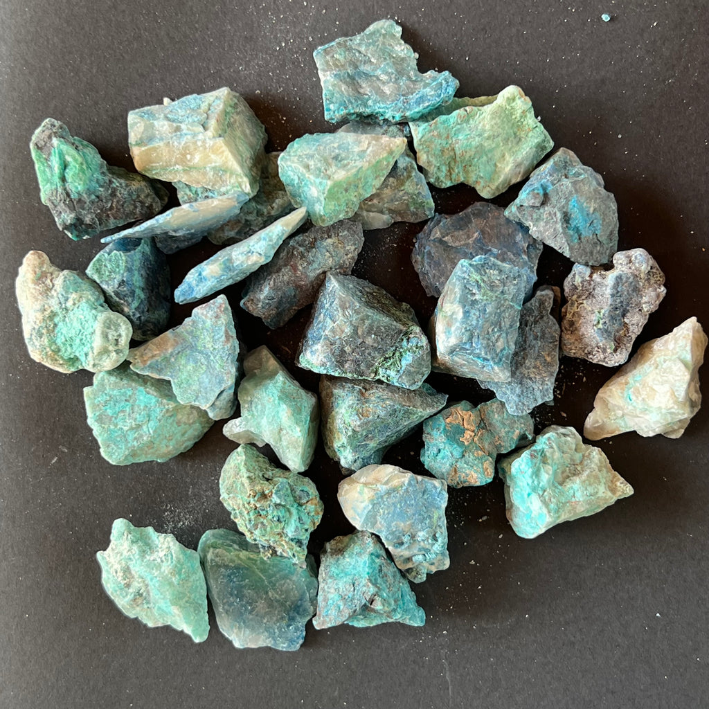 Shattuckite piatra bruta, pietre semipretioase - druzy.ro 1