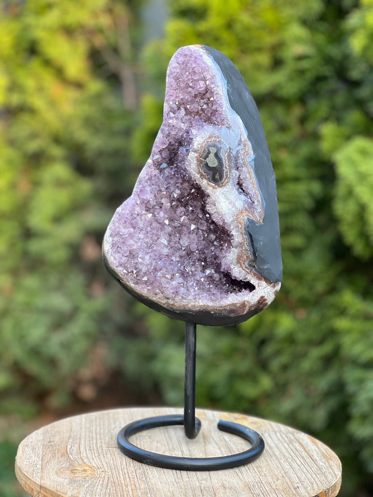 Geoda ametist Uruguay 40 cm XL model 1, druzy.ro, cristale 8
