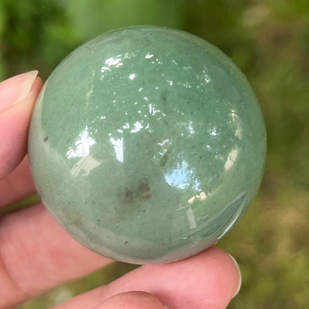 Sfera aventurin verde | Model 2, pietre semipretioase - druzy.ro 3 