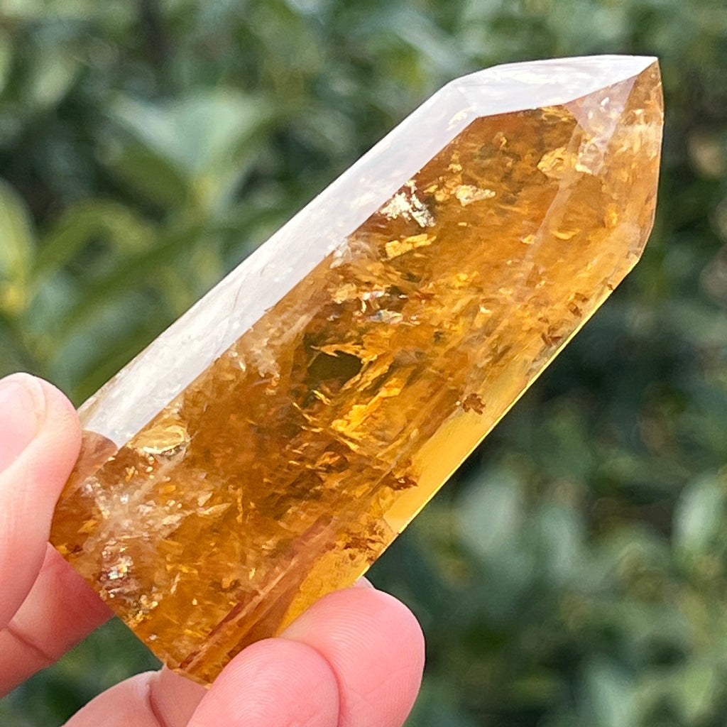 Obelisc citrin Brazilia calitate Extra AAA model 10, pietre semipretioase - druzy.ro 1 