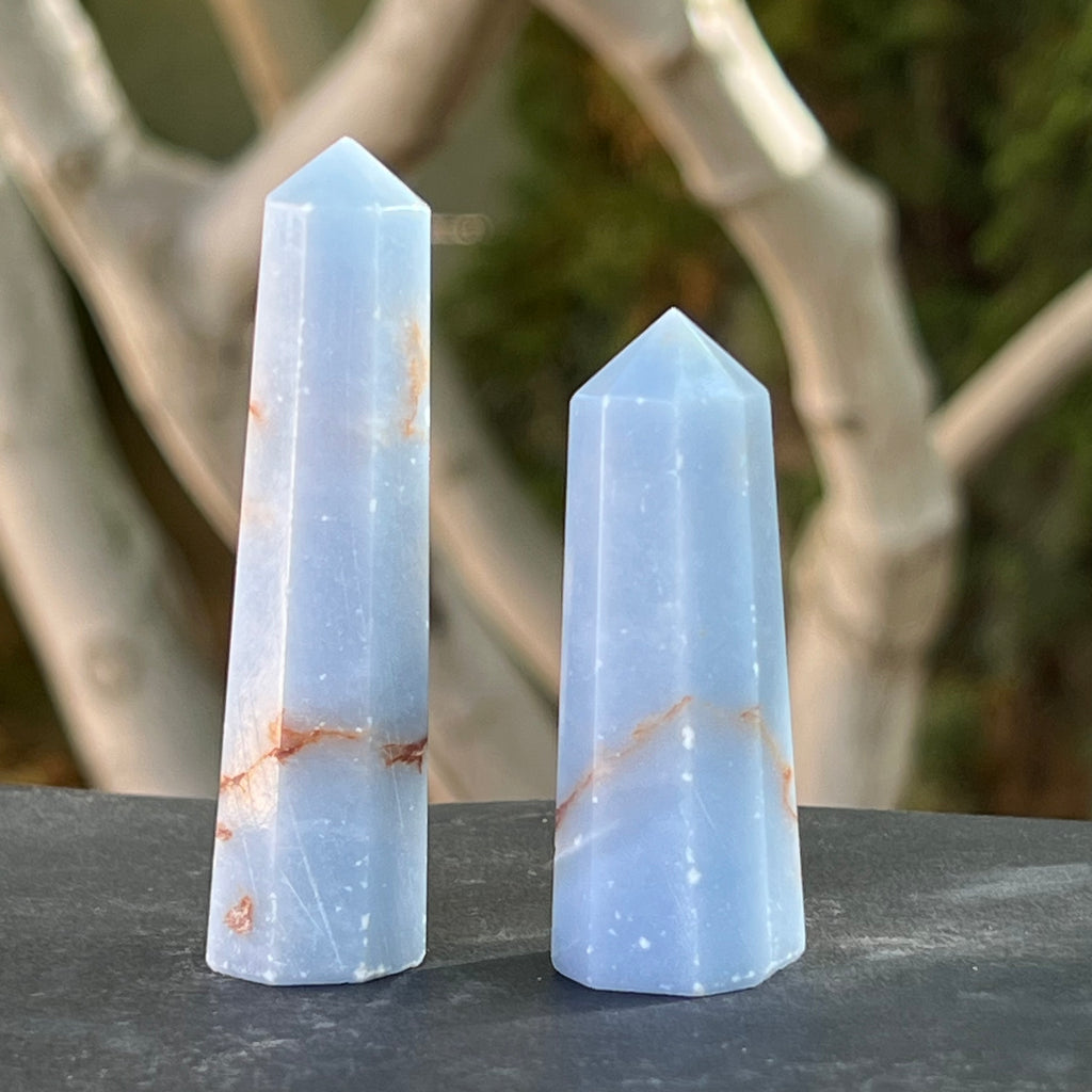 Obelisc angelit, druzy.ro, cristale 2