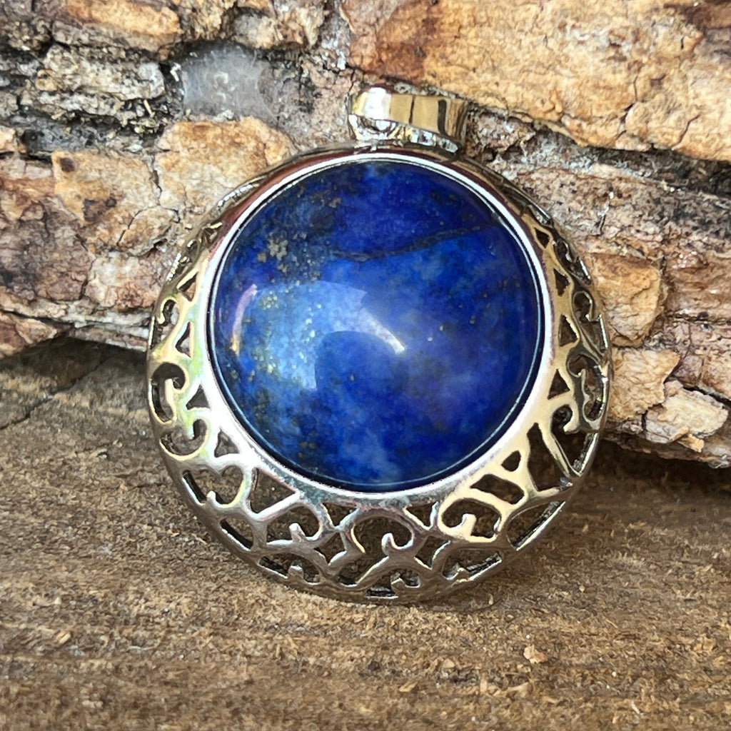 Pandantiv lapis lazuli Antique m1, pietre semipretioase - druzy.ro 3 