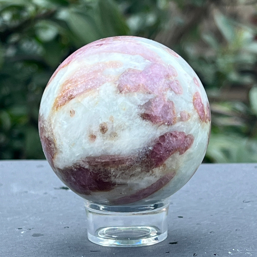 Sfera Rubelit/ turmalina roz model 1, pietre semipretioase - druzy.ro 5 