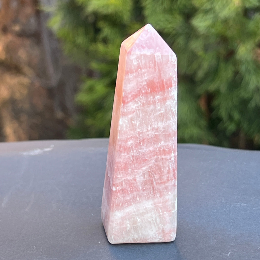 Obelisc calcit roz model 1, pietre semipretioase - druzy.ro 3 