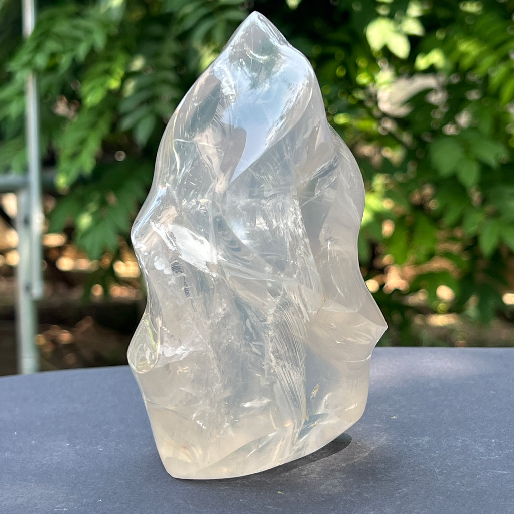 Sculptura girasol forma flacara m1, pietre semipretioase - druzy.ro 2 