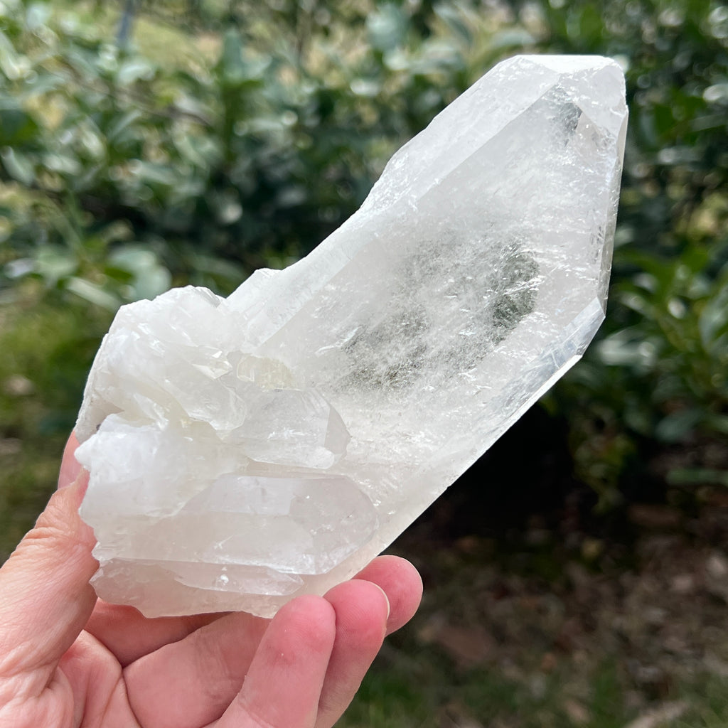Varf cuart incolor natural, floare de mina L6, pietre semipretioase - druzy.ro 9 