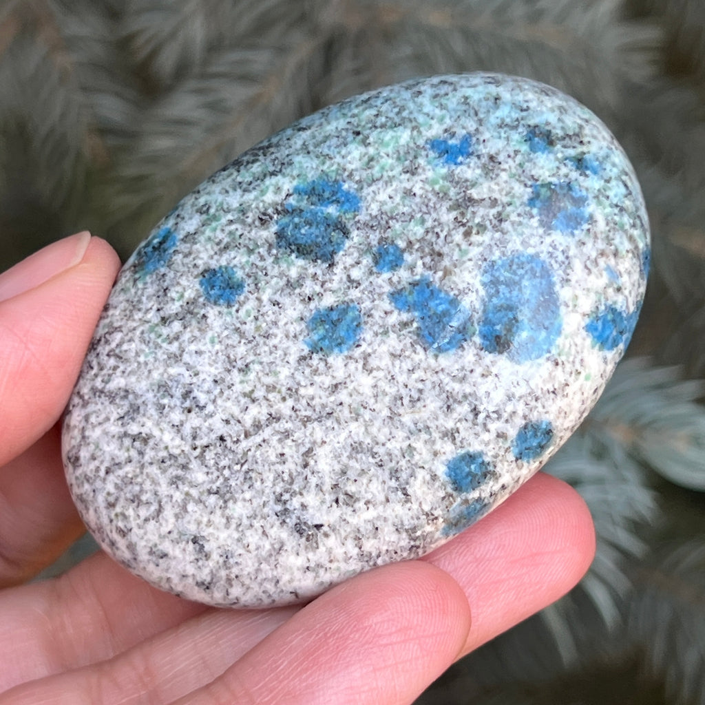 Palmstone K2 Granit cu azurit model 3, pietre semipretioase - druzy.ro 1 