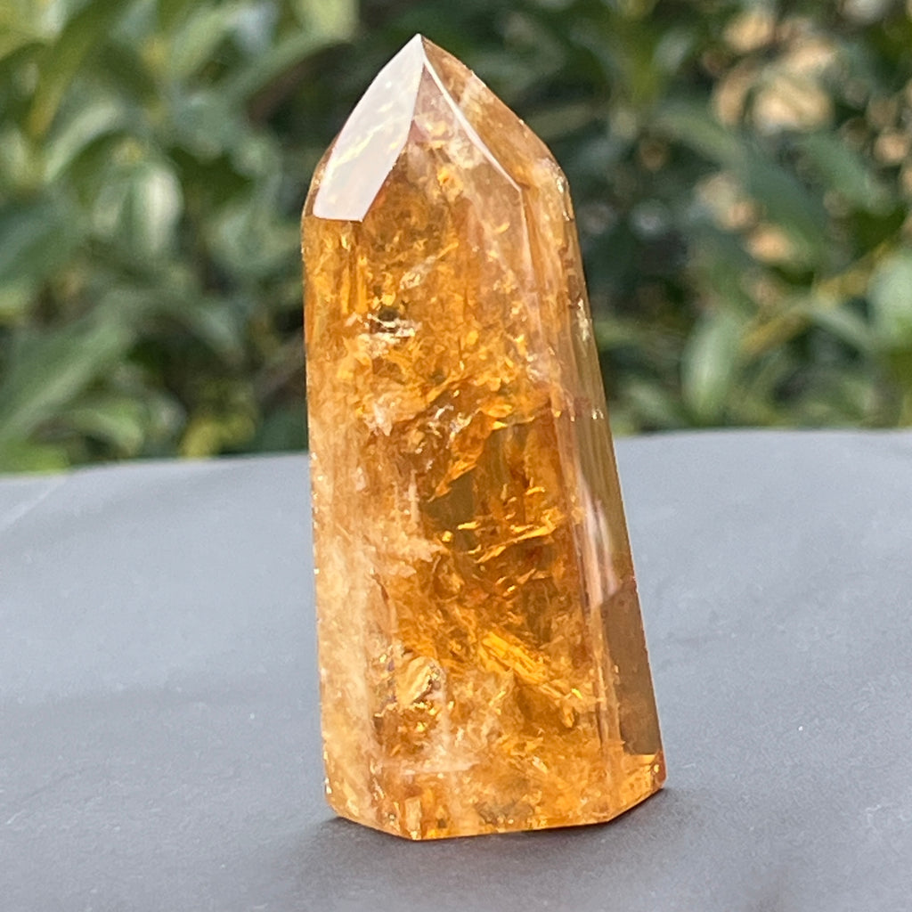 Obelisc citrin Brazilia calitate Extra AAA model 10, pietre semipretioase - druzy.ro 2 