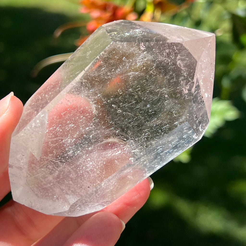 Dublu varf cuart incolor / cristal de stanca din Madagascar model mg5, pietre semipretioase - druzy.ro 5