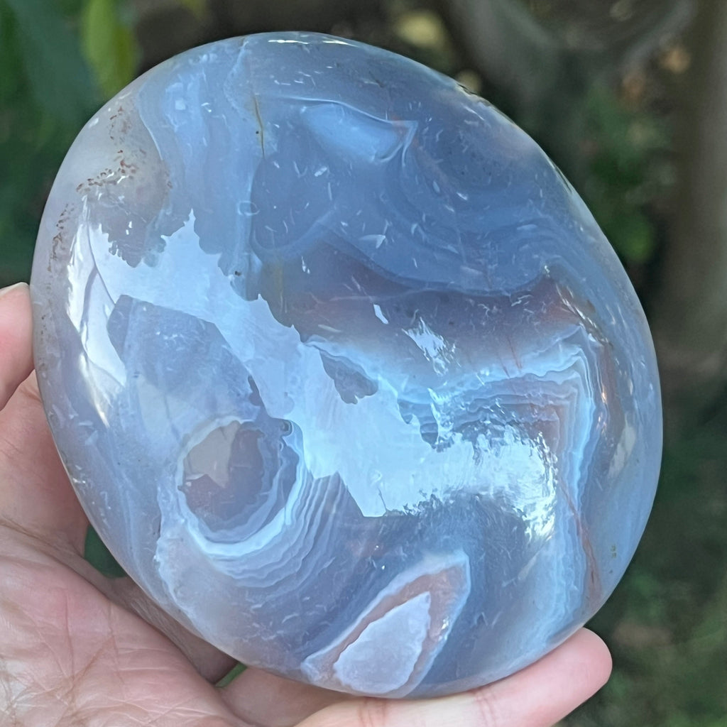 Nodul agat de Botswana, agat river, unicat | Model XL5, pietre semipretioase - druzy.ro 1 
