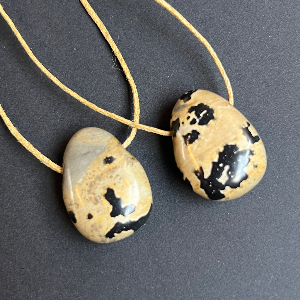 Colier pandantiv jasp arctic norvegian DROP, pietre semipretioase - druzy.ro 5 