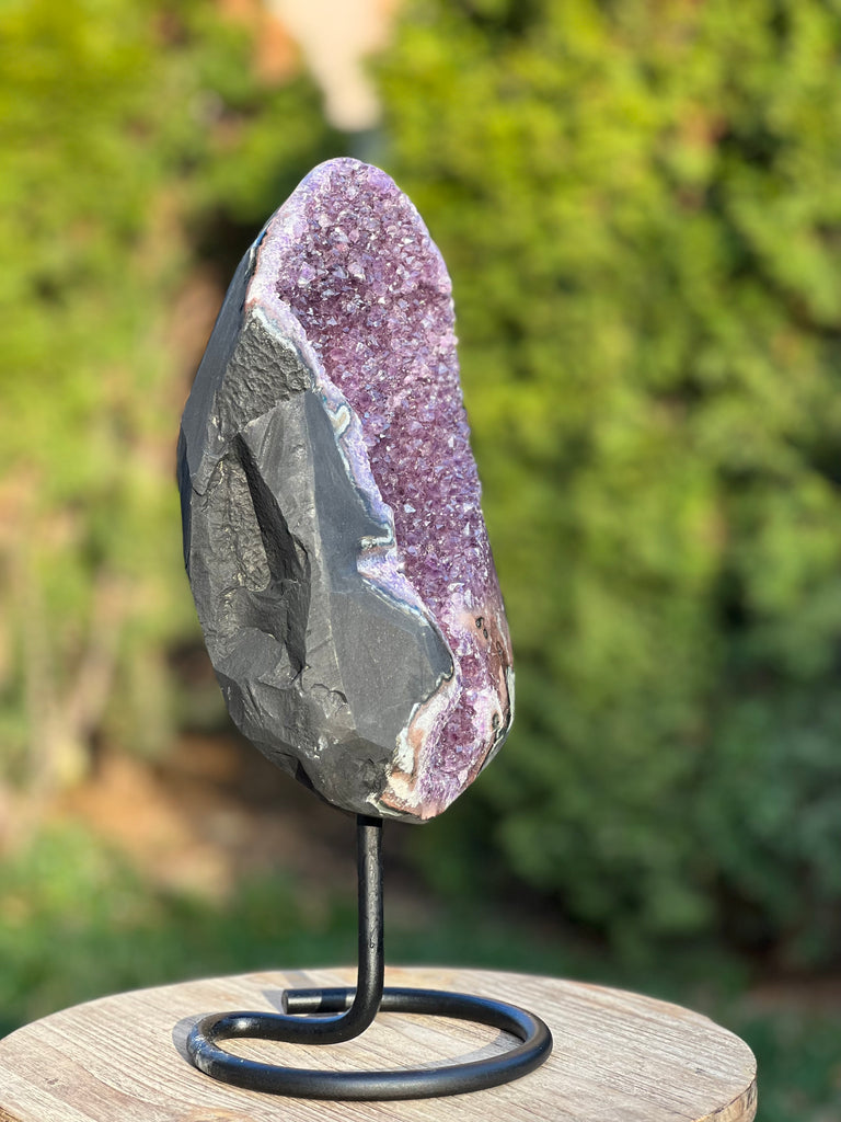 Geoda ametist Uruguay  40 cm XL model 2, druzy.ro, cristale 9