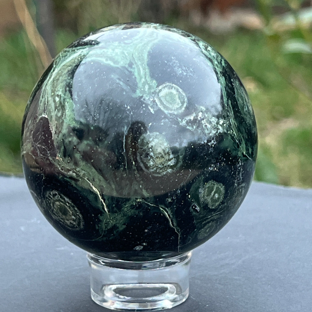 Sfera jasp kambaba Madagascar model 1, pietre semipretioase - druzy.ro 4 