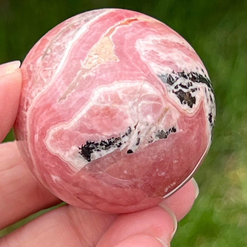 Sfera rodocrozit calitate AAA model 2, pietre semipretioase - druzy.ro 12 