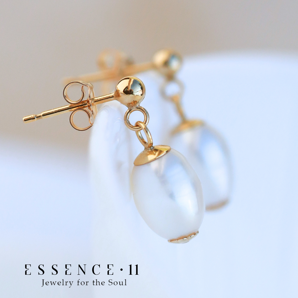 Cercei perle naturale, aur filat - Soul Pearl #2, pietre semipretioase - druzy.ro 6 