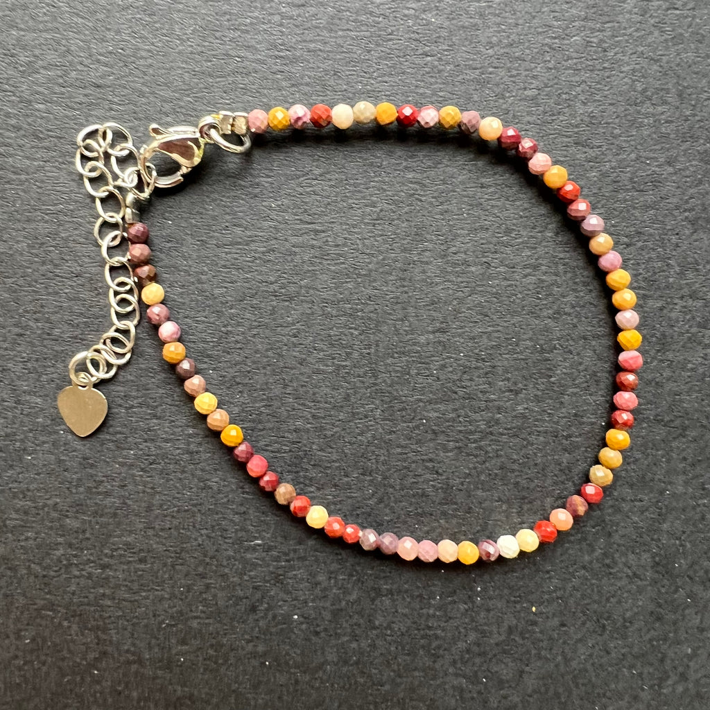 Bratara mookait 2mm reglabila, pietre semipretioase, DRUZY.RO 3