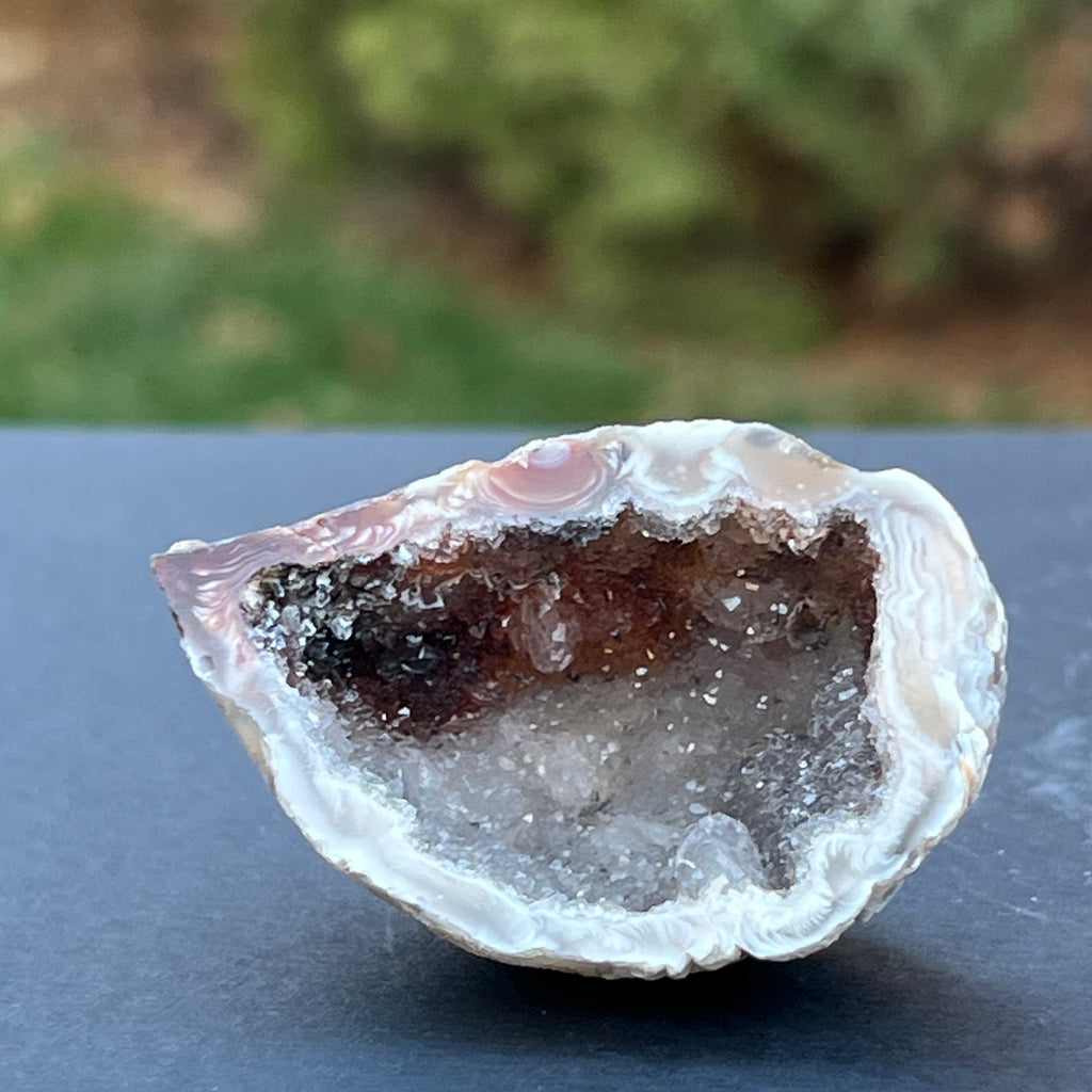 Cluster Agat FEATHER m8, agat cu cuart, druzy.ro, cristale 3