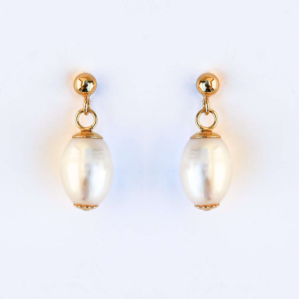 Cercei perle naturale, aur filat - Soul Pearl #2, pietre semipretioase - druzy.ro 2 