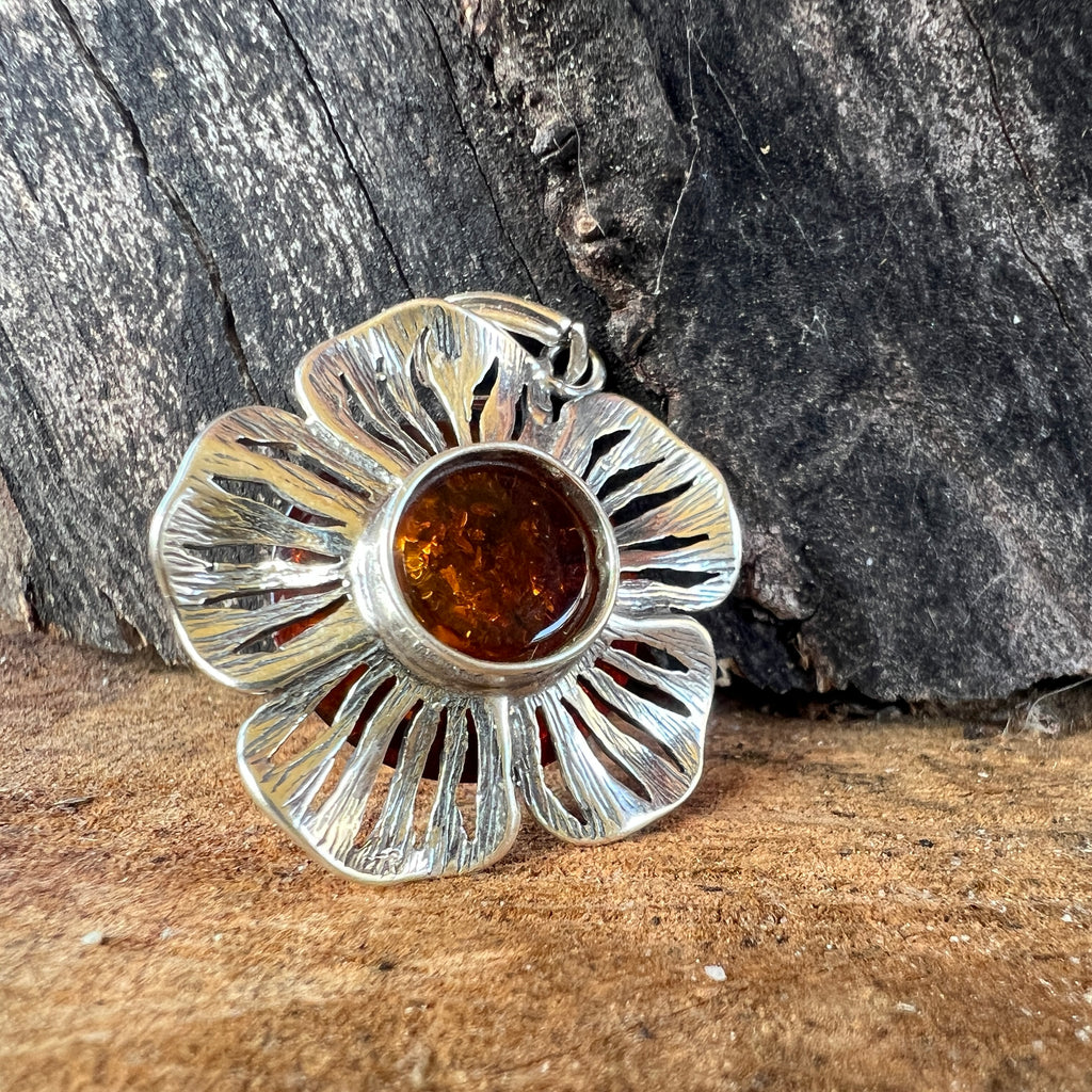 Pandantiv argint cu chihlimbar Amber16, pietre semipretioase - druzy.ro 3 
