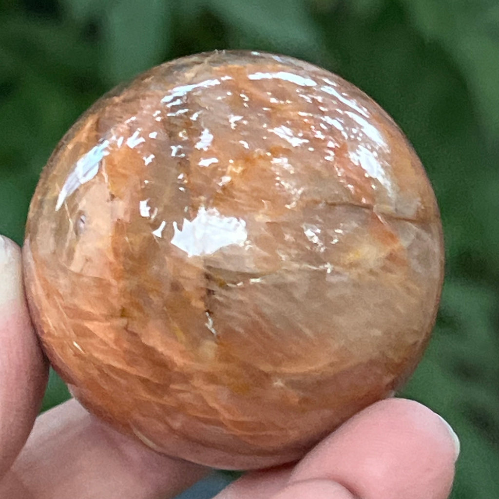 Piatra lunii somon piersica sfera model 9, pietre semipretioase - druzy.ro 9 