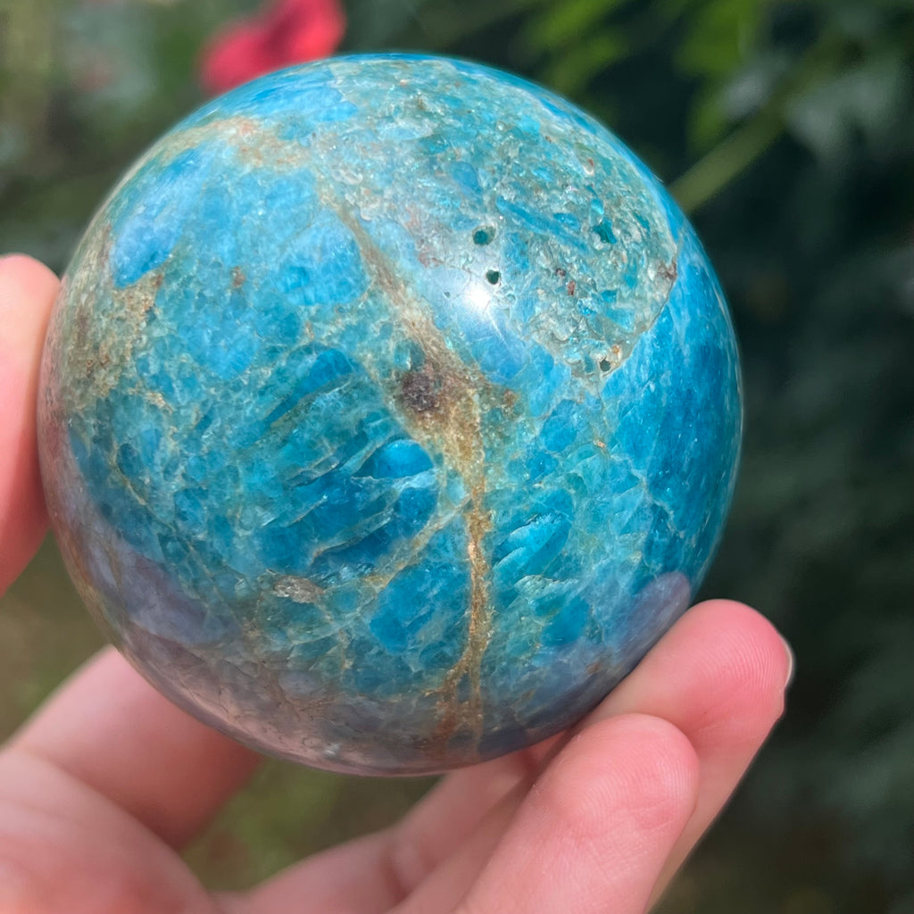 Apatit sfera model 8, 6.4 cm, druzy.ro, pietre semipretioase 7