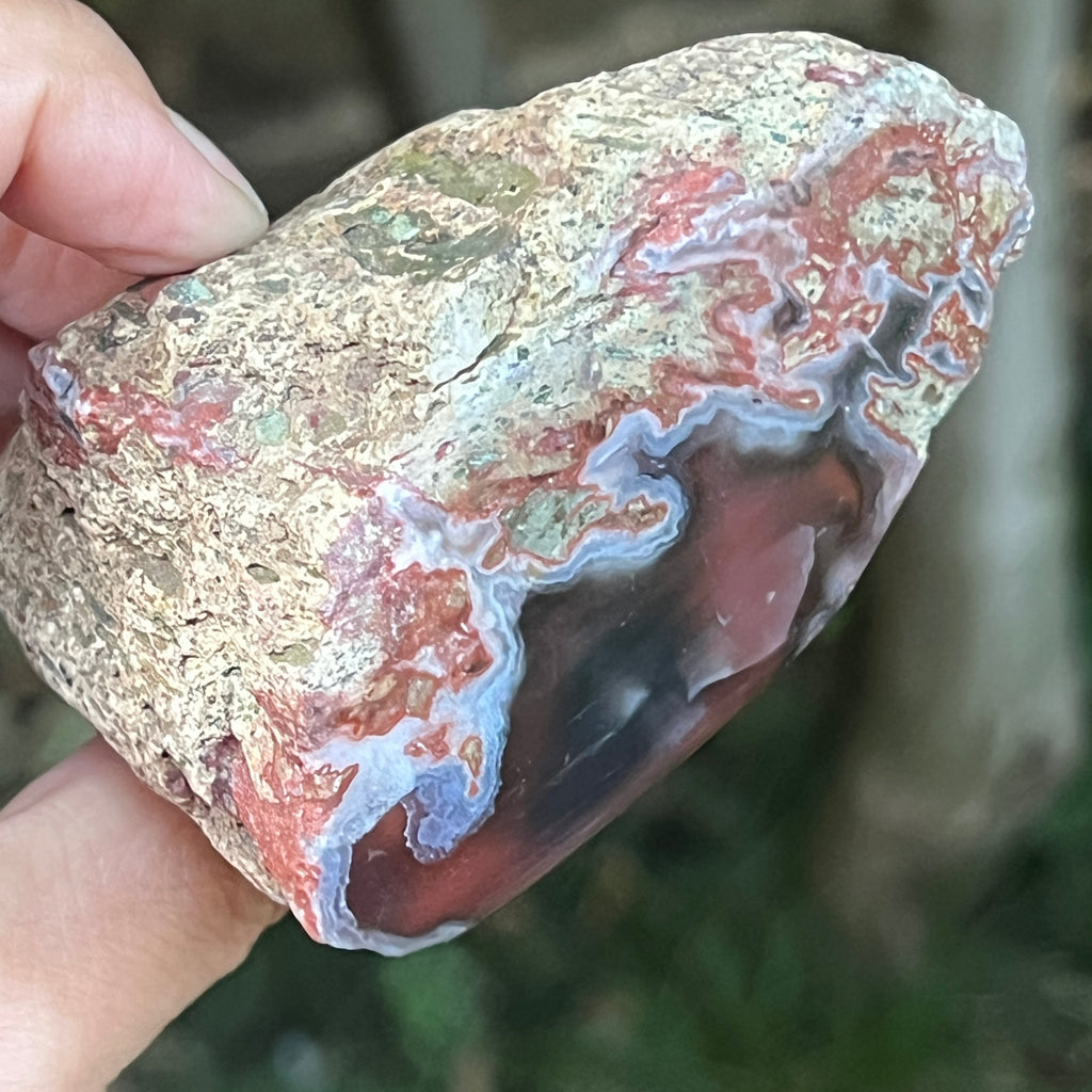Agat de Botswana, nodul agat river model 14, pietre semipretioase - druzy.ro 2 