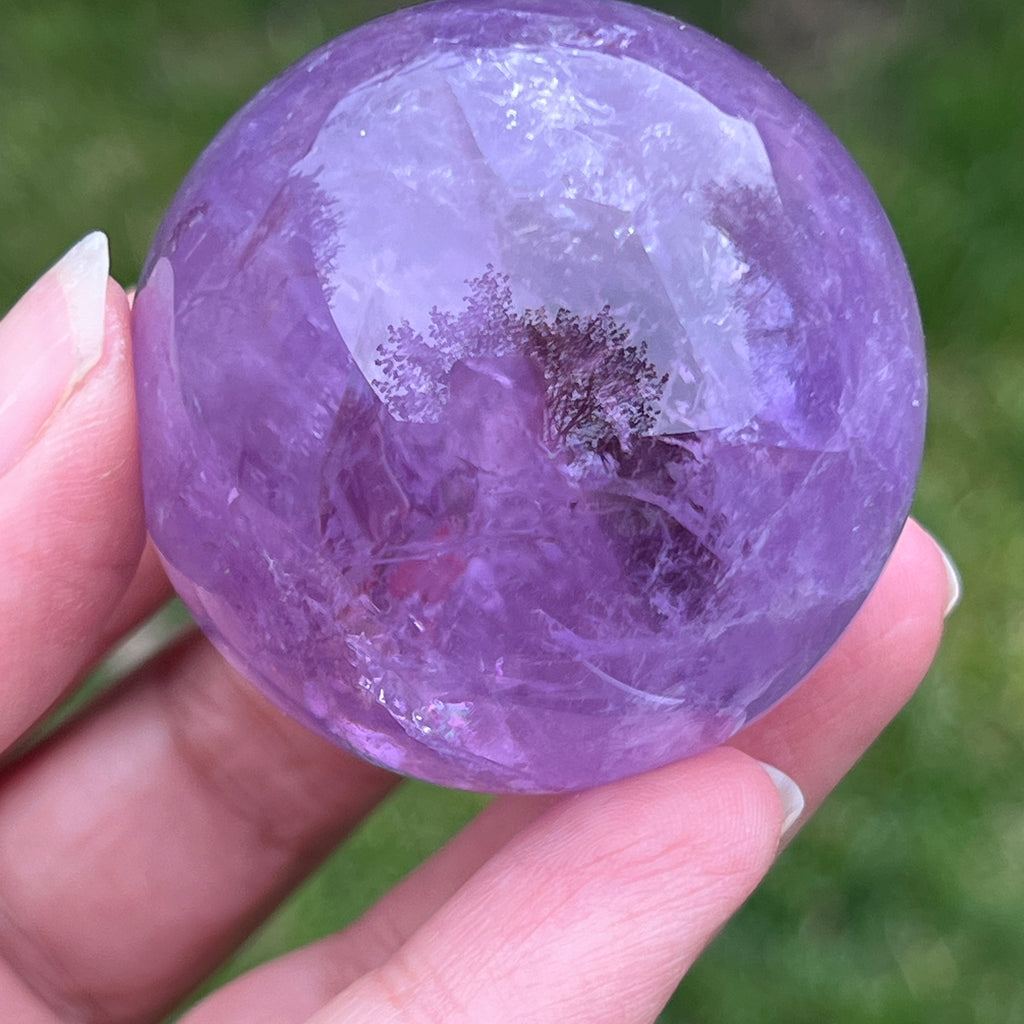 Sfera ametist AA din Brazilia model 12, pietre semipretioase - druzy.ro 5 