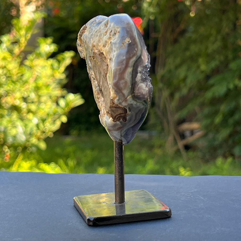 Inima ametist stand model 1, calitate +AAA, geoda ametist Urguay, pietre semipretioase - druzy.ro 4 