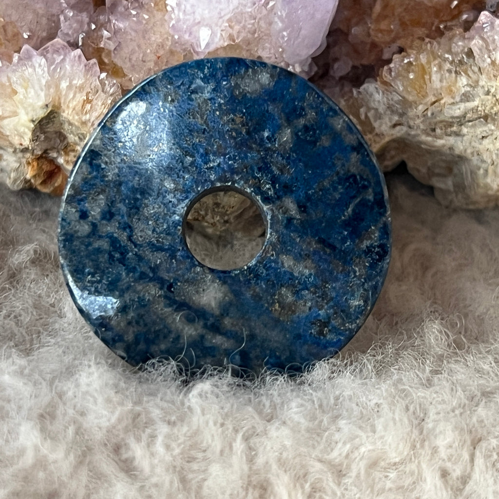 Pandantiv donut lapis lazuli wave, pietre semipretioase - druzy.ro 1 