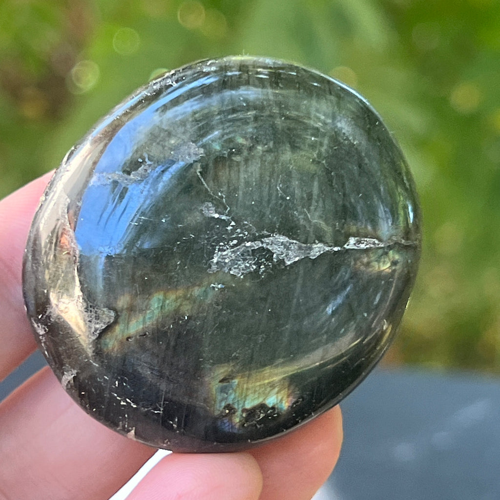 Labradorit palm stone m22, pietre semipretioase - druzy.ro 2 
