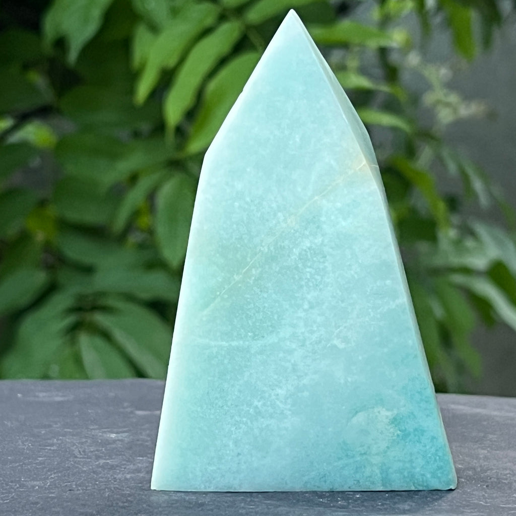 Sculptura generator aragonit albastru | Model 2, pietre semipretioase - druzy.ro 1 
