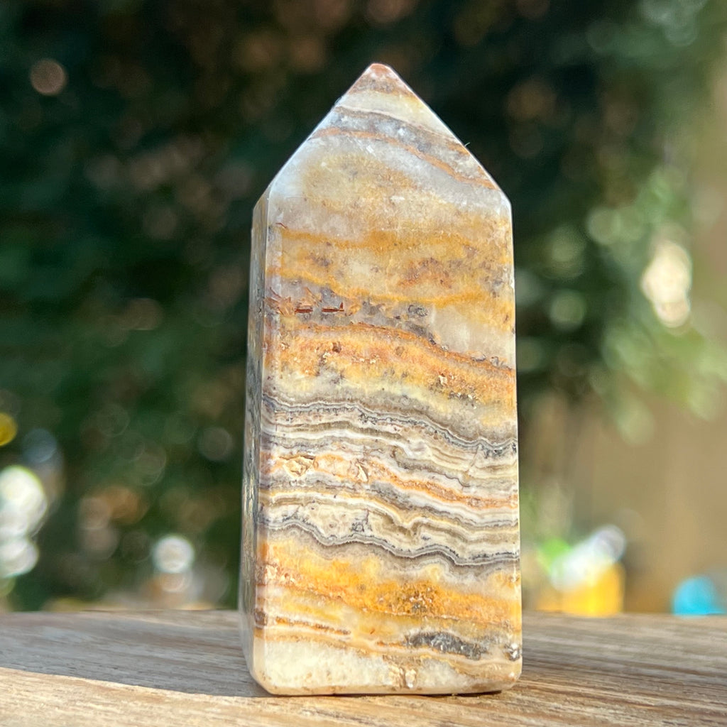Turn/obelisc jasp albina model 1.3, druzy.ro, cristale 4