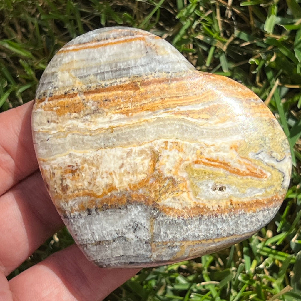 Inima jasp albina model 4, druzy.ro, cristale 1