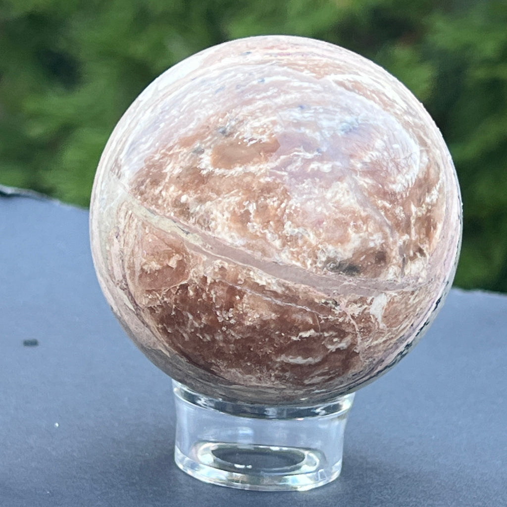 Sfera jasp cirese "Cherry" model 1, pietre semipretioase - druzy.ro 7 