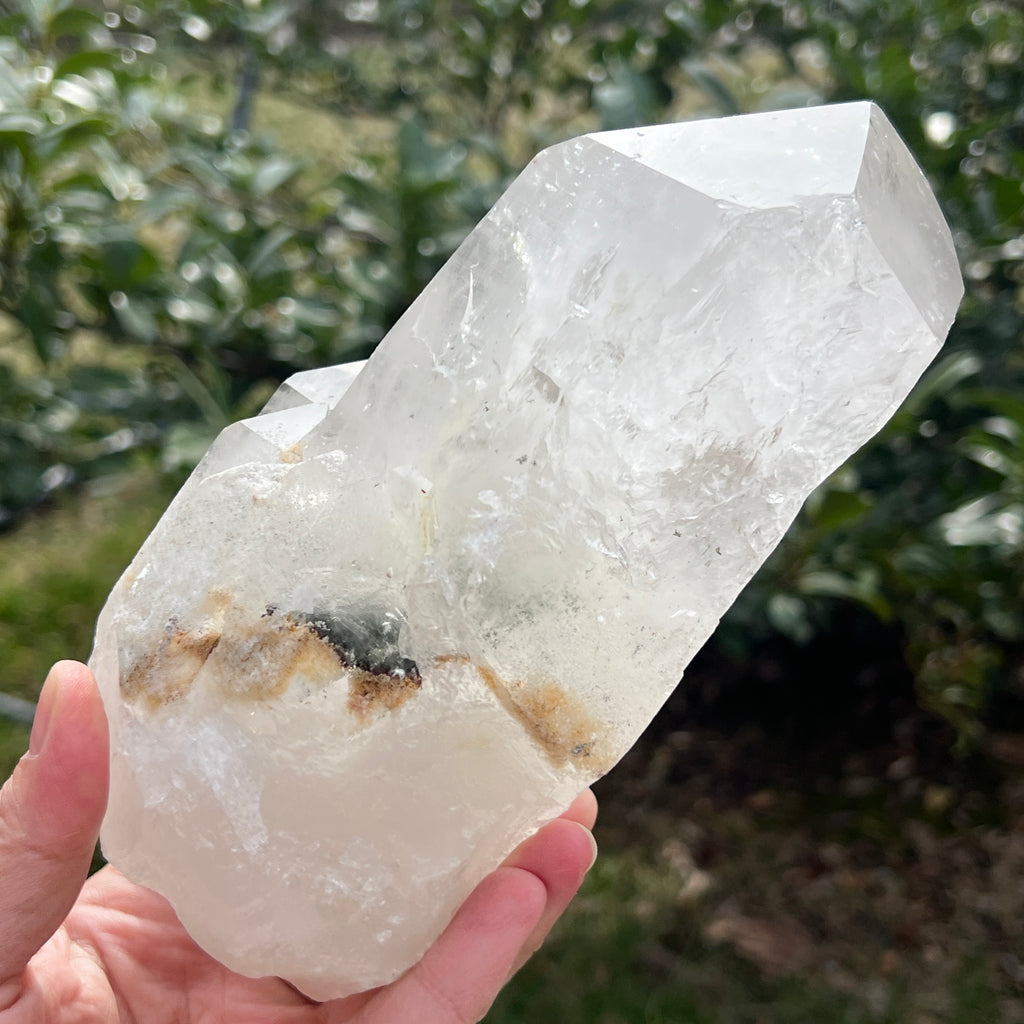 Varf cuart incolor natural, floare de mina L1, pietre semipretioase - druzy.ro 6 