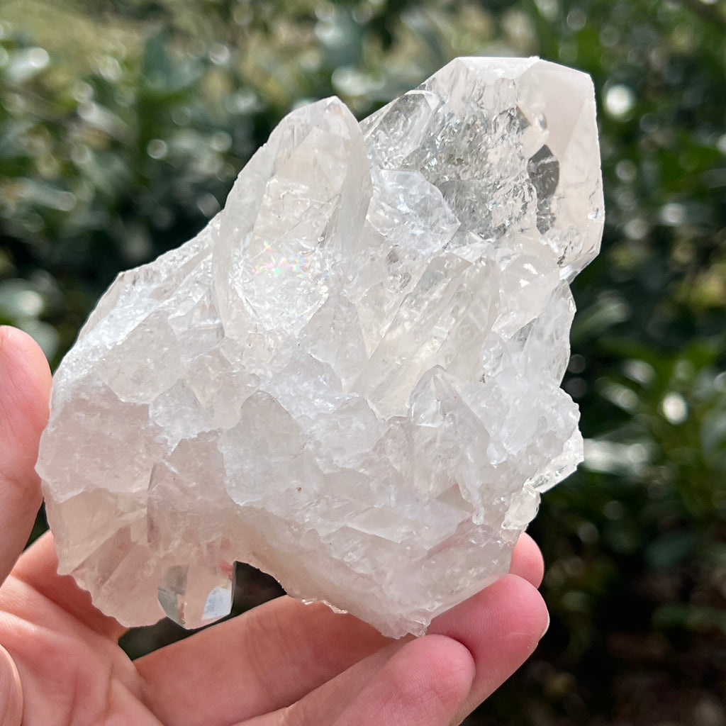 Varf cuart incolor natural, floare de mina L21, pietre semipretioase - druzy.ro 4 