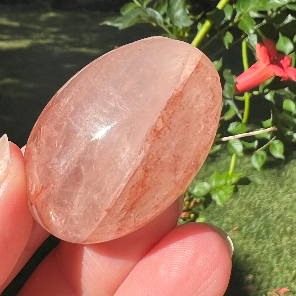 Palmstone cuart rosu hematoid Madagascar m2, cuart de foc, pietre semipretioase - druzy.ro 1