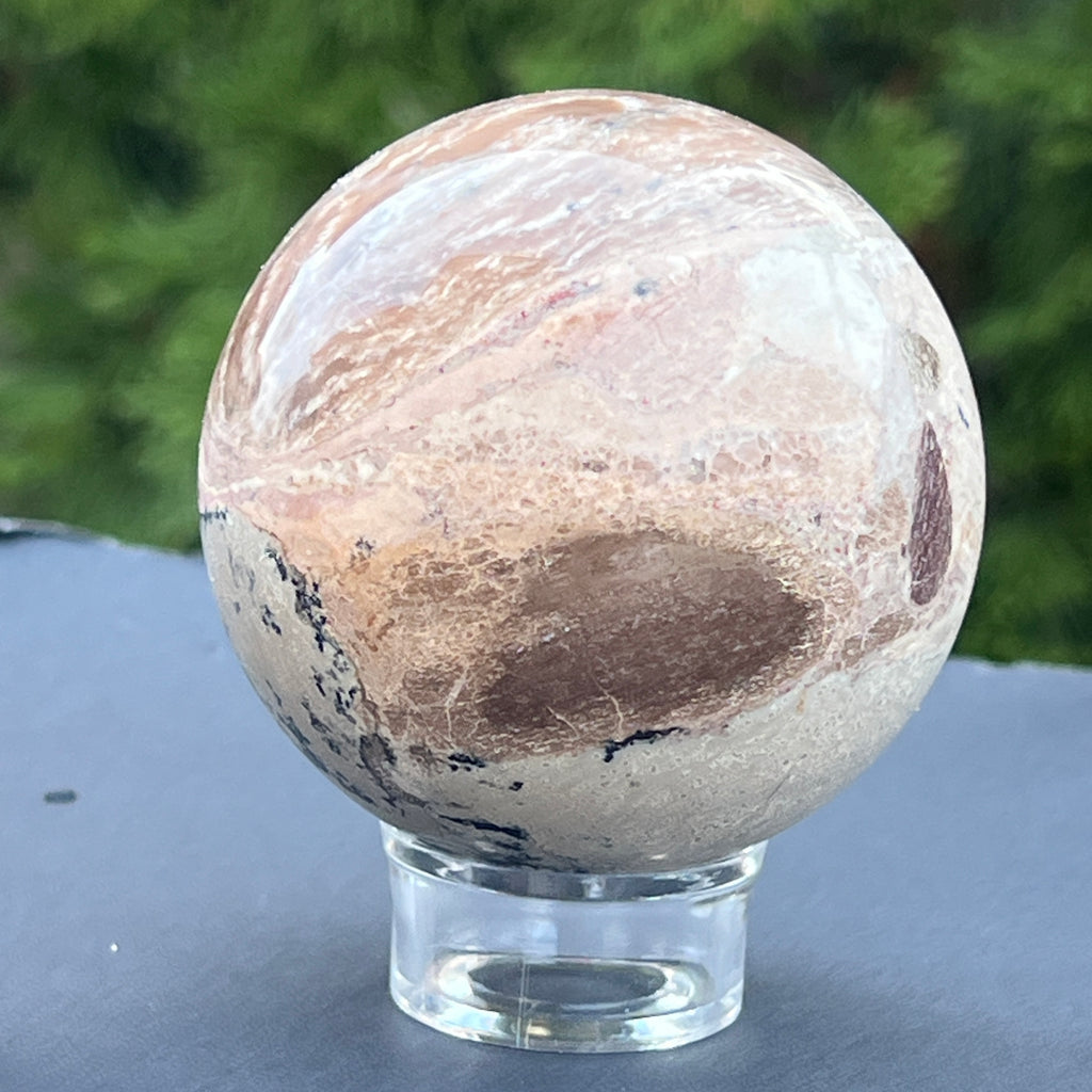 Sfera jasp cirese "Cherry" model 1, pietre semipretioase - druzy.ro 6 