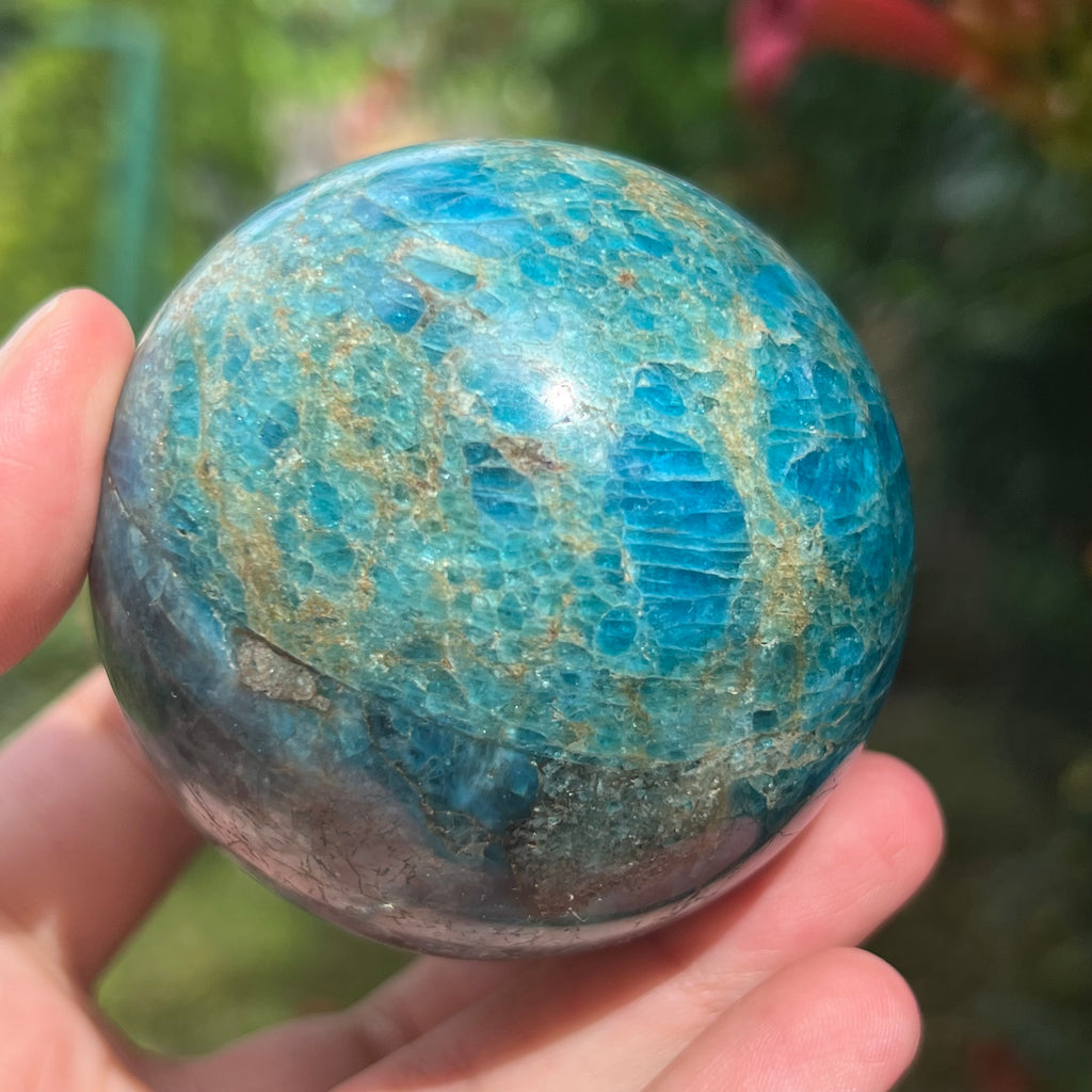 Apatit sfera model 9, 6.5 cm, druzy.ro, pietre semipretioase 8