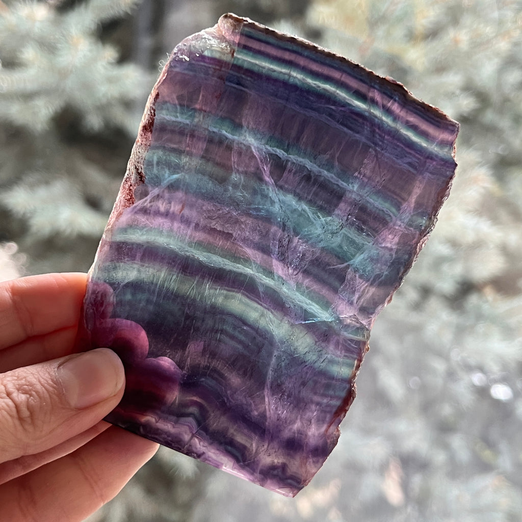 Felie fluorit din Provincia Zhejiang, China model 3, pietre semipretioase - druzy.ro 2 