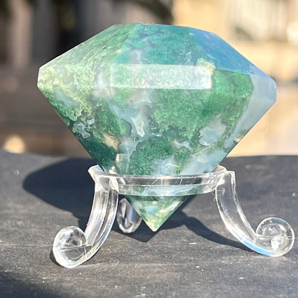 Agat muschi / moss diamant model 1, druzy.ro, cristale 6