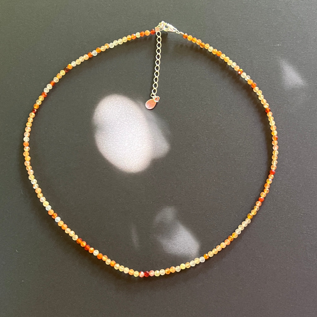 Colier carneol Ignite#59, pietre semipretioase - druzy.ro 1 