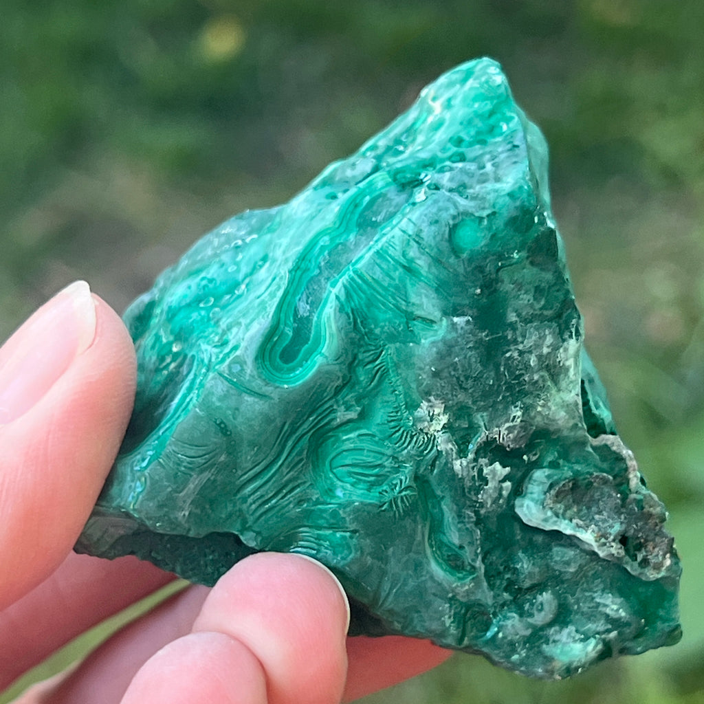 Malachit piatra bruta | Model 8, pietre semipretioase - druzy.ro 6 
