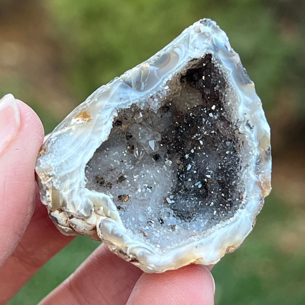 Cluster Agat FEATHER m9, agat cu cuart, druzy.ro, cristale 1