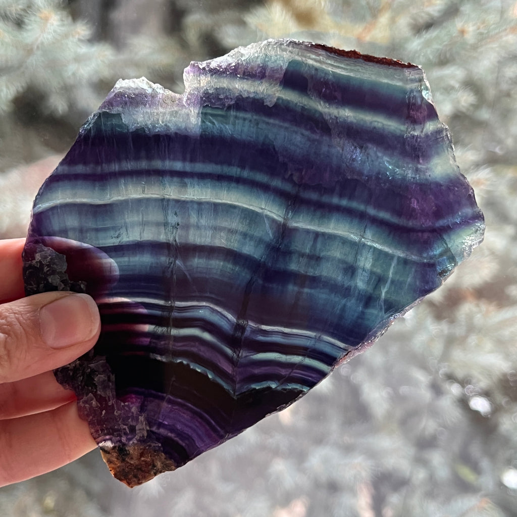 Felie fluorit din Provincia Zhejiang, China model 2, pietre semipretioase - druzy.ro 2 