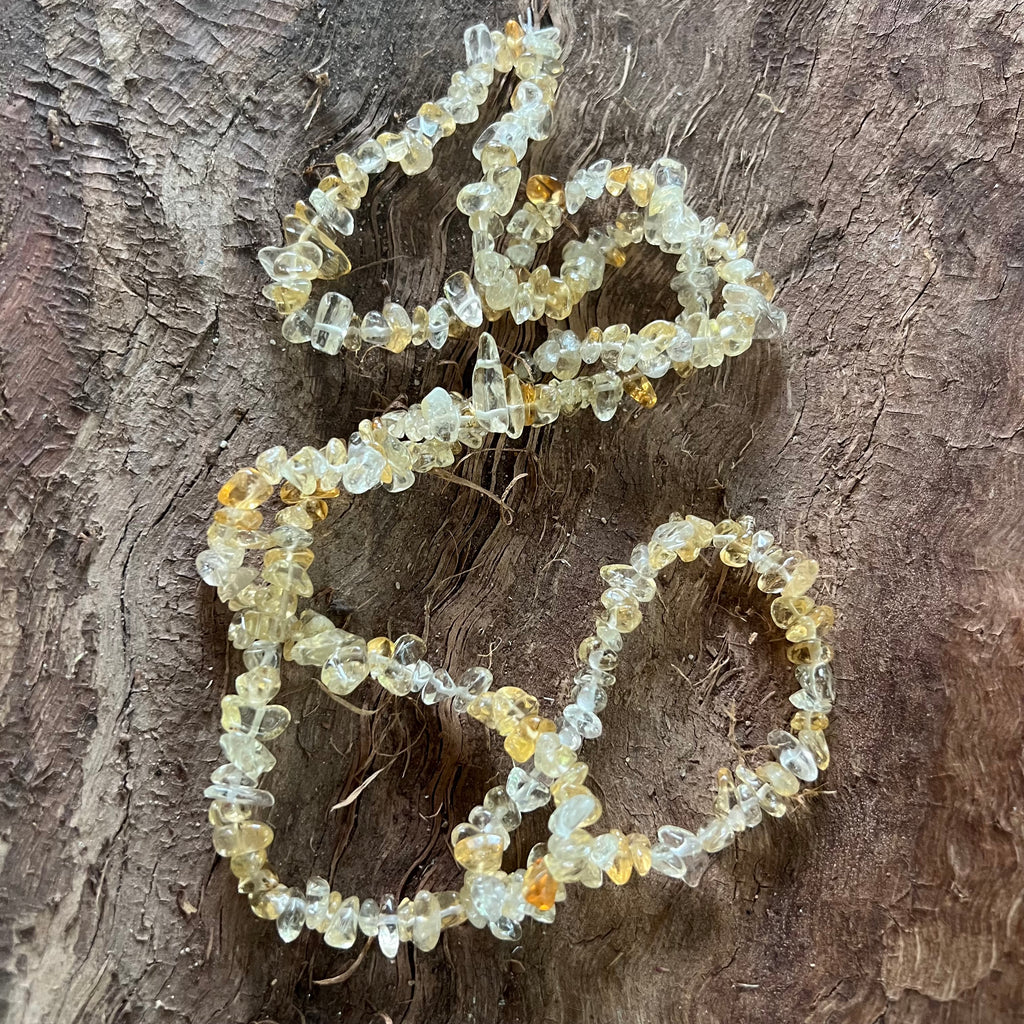 Colier lung chipsuri citrin, druzy.ro, pietre semipretioase 2