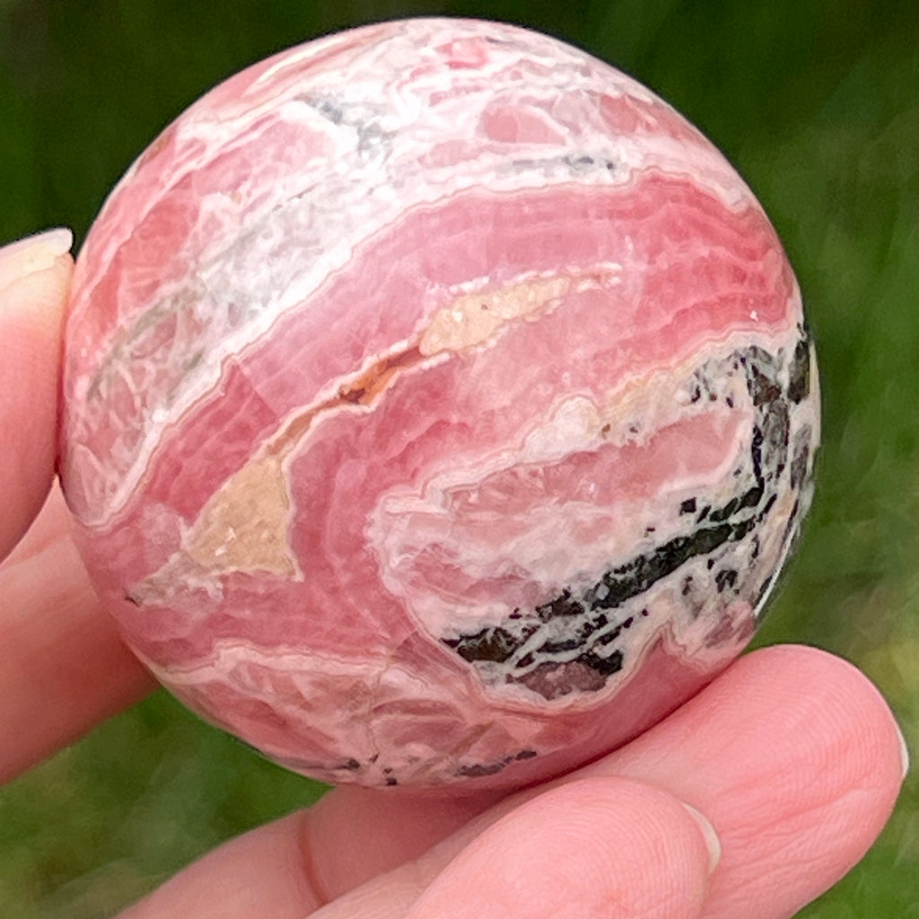 Sfera rodocrozit calitate AAA model 2, pietre semipretioase - druzy.ro 8 