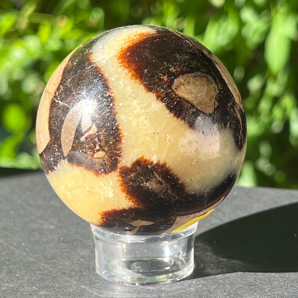 Sfera septaria 6 cm model 2, druzy.ro, cristale 1